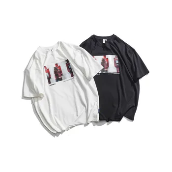 

2019 Spring And Summer New Chinese Style Men's Comfortable High-quality Sports Solid Color Pattern Creative Cotton Loose T-shirt