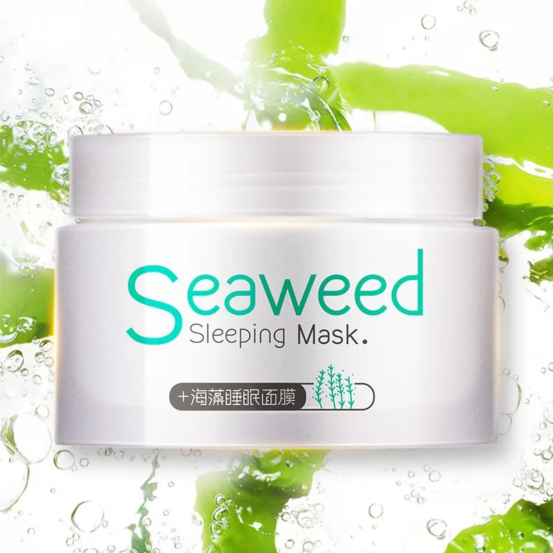 

Seaweed Essence Mask Moisturizing Whitening Firming Skin Shrinking Pores Face Sleep Mask Alginate Mask