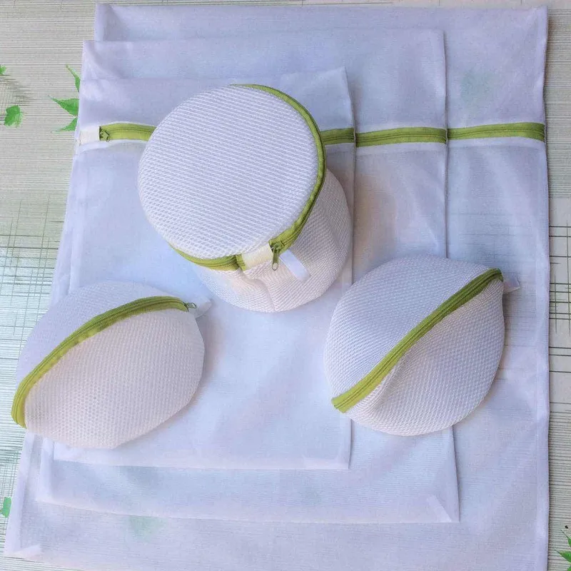 6pcssets Mesh Laundry Washing Machine Travel Clothes Bag Storage Net Zip Bag High Quality for Wash Bra Stocking and Underwear (5)
