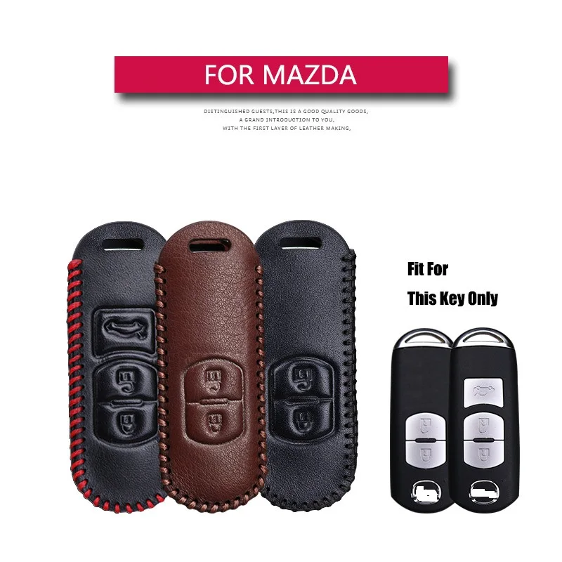 KUKAKEY кожаный чехол для ключа Mazda 2 3 6 Axela Atenza CX 5 CX5 7 2/3 кнопки удаленный умный