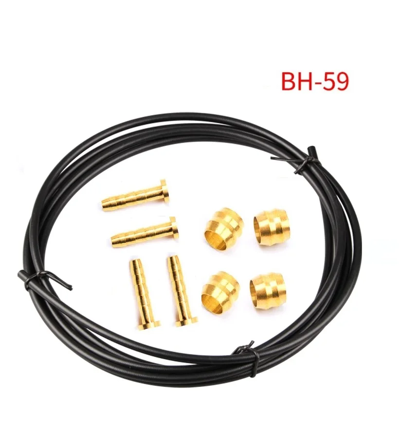 3meters Bicycle Hydraulic Disc Brake Oil Tube Pipe+4pairs Bh59 Olive Connector Insert For