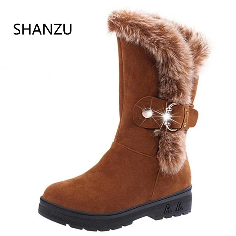 

Snow Boots Women Warm Winter With Fur Female Footwear Ladies Winter Shoes Ankle Boots Ladies Casual Shoes Women Boots 837