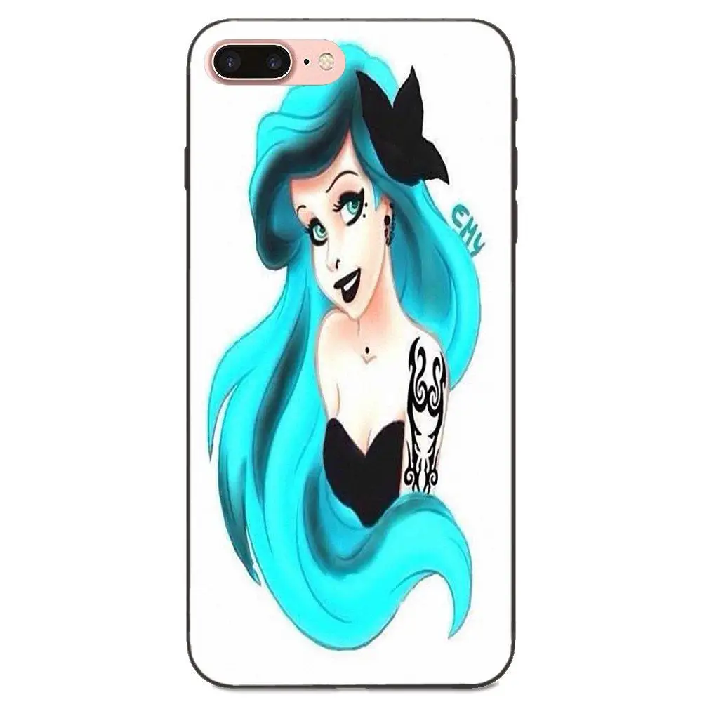 Attoo Punk Ариэль Русалочка мягкий чехол Аксессуары для Xiaomi Redmi Note 2 3 4 4A 4X5 5A 6 6A 7 Go Plus Pro