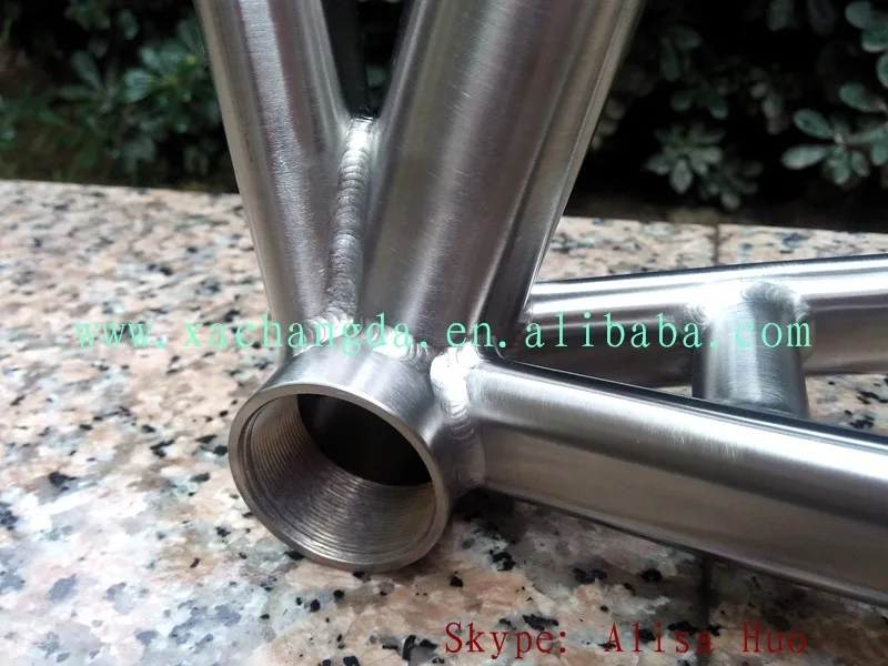 Best titanium folding bike frame 26er titanium mountain bike frame 29er titanium folding bike frame 4