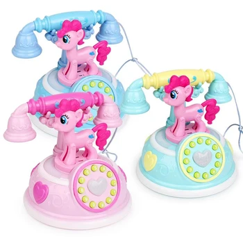 

Little Horse Gift Developmental Educational Christmas Fun Hand-eye Coordination Telephone Smooth Edge Colorful Musical Toy Toy