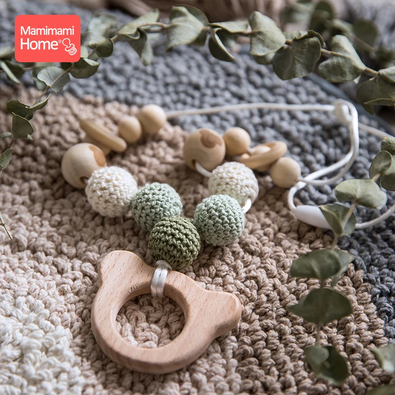 Mamihome 1 шт. Детские деревянный Прорезыватель для зубов Diy плед детского кормления