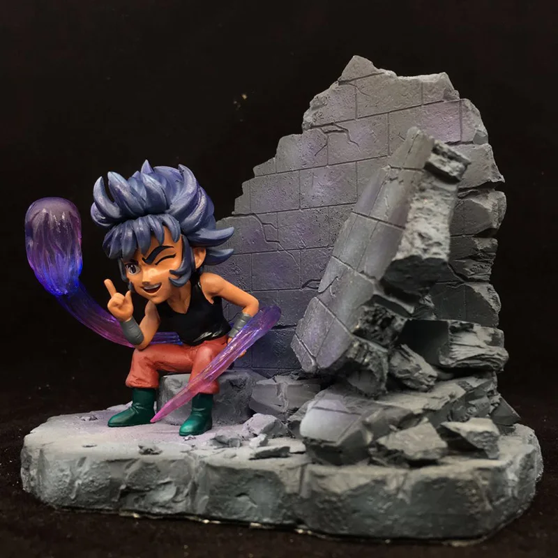 

Anime Saint Seiya Myth Cloth Gold Saints childhood Death Mask Mephisto GK Resin Action Figure Collection Toys
