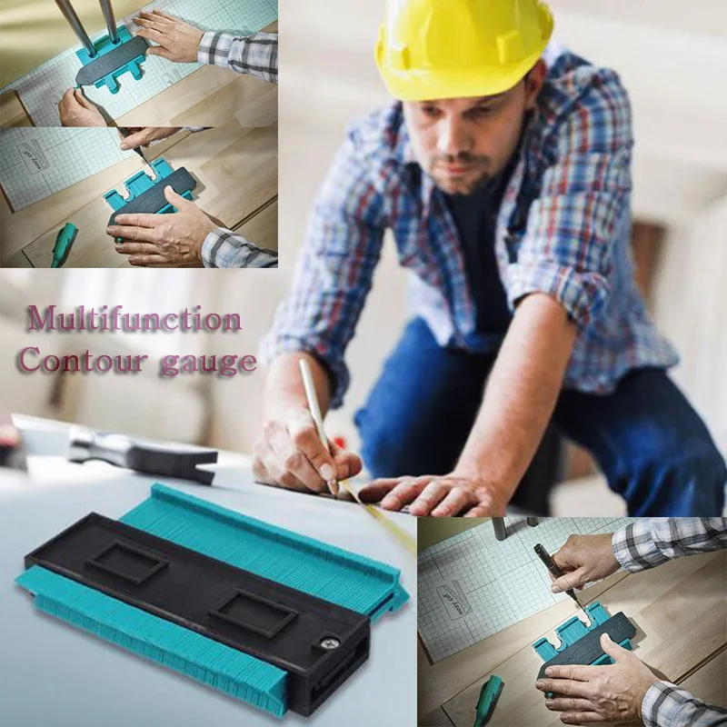 

leikuo Woodworking Contour gauge Multifunction rangefinder tools roulette Plastic arc gauges Profiles