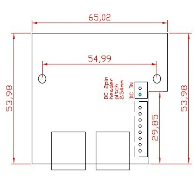 OEM Прямая продажа с фабрики мини fast 10/100 Мбит/с 2 порта ethernet локальная сеть переключатель концентратора доска два слоя pcb 2 rj45 1 * 8pin головкой