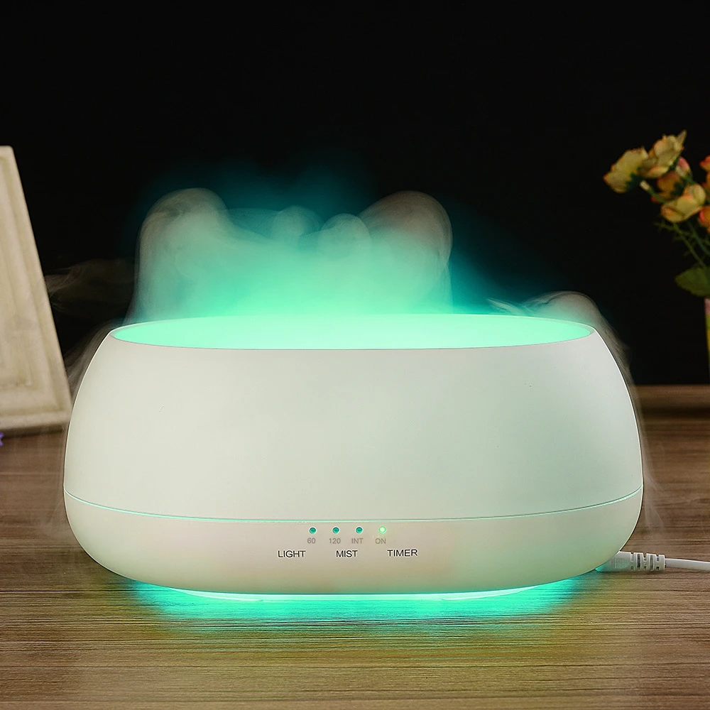 Fimei 500ml Remote Control Air Humidifier Electric Ocean Mist Wood