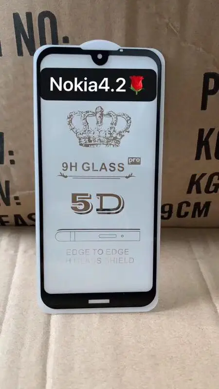 

10pcs/lot 5D Full Glue Coverage Tempered Glass For Nokia 4.2 Screen Protector Phone Film For Nokia 4.2