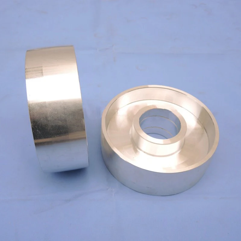 

226*100*62mm Fully Aluminum Roller Driving Wheel for abrasive belt polishing machine with bearing 6206 hole