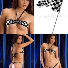 Черный и белый шахматы матч узел флаг серии Обернуть Нагрудный ремень* 3705