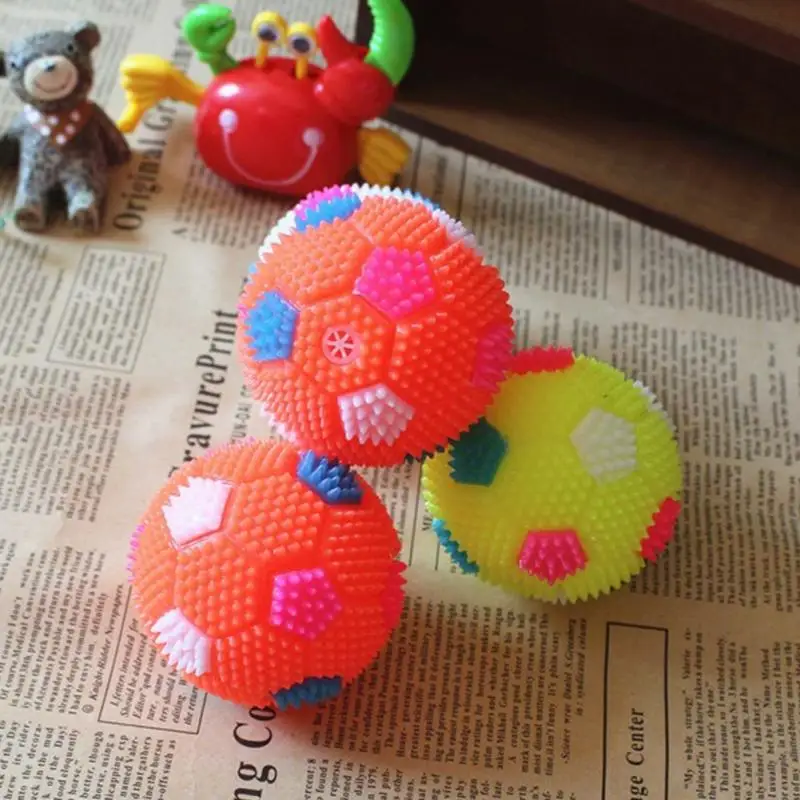 Красочные шары игрушки мигающая игрушка мяч сенсорный собачьи мячи пищащие звук