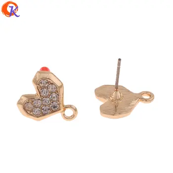

Cordial Design 50Pcs 12*13MM Jewelry Accessories/Earrings Stud/Heart Shape/DIY Making/Hand Made/Jewelry Findings Components