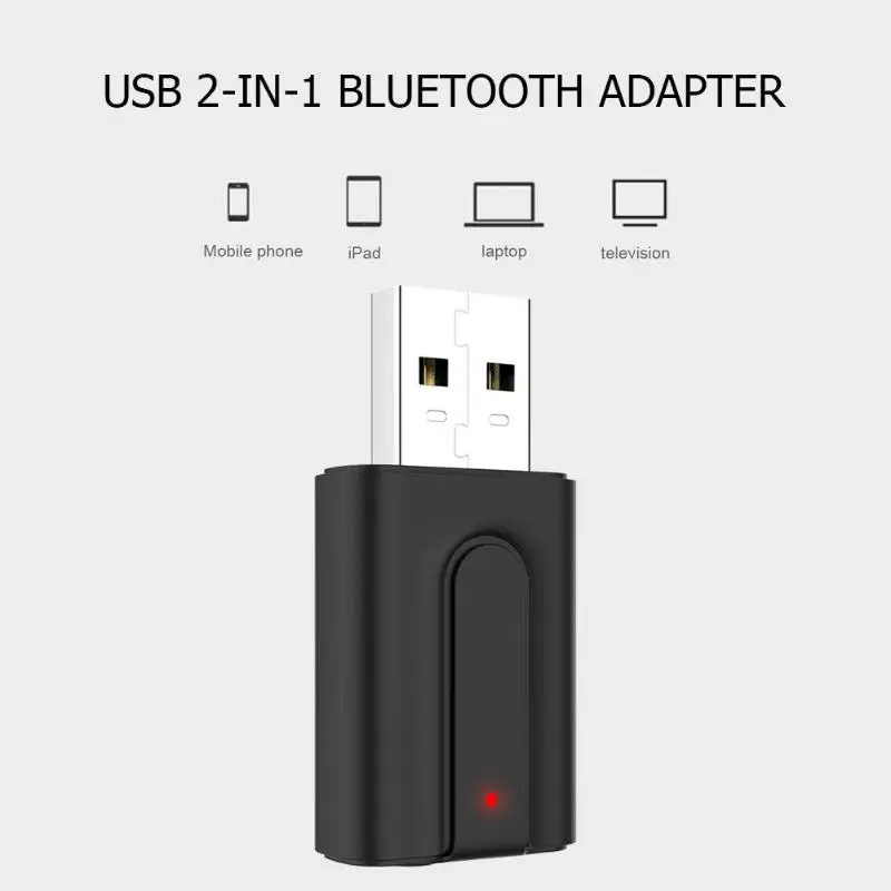 BT10 Bluetooth V 5,0 передатчик приемник USB 2 в 1 3,5 мм аудио приема передачи AUX беспроводной адаптер для компьютера автомобиля авто