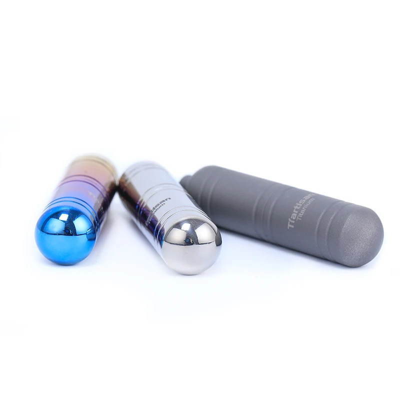 Ti artisan Titanium Portable Sealed Pill Case Container Waterproof Storage for Outdoor Camping 3 Colour Optional