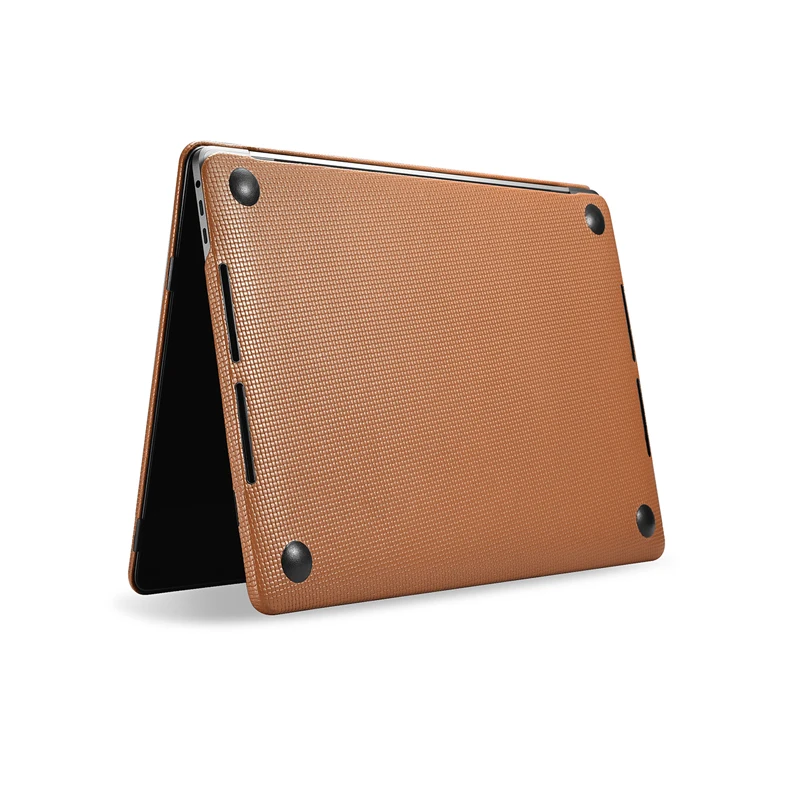 Real Cowhide Laptop Case for Apple Macbook Pro 13 15 2018 2017 Protective Shell Cover for Macbook A1706 A1708 A1989 A1707 A1990