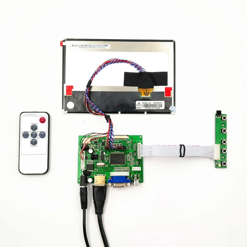 HDMI+VGA +2AV lcd controller board +IPS 7inch LCD panel with 1280*800 +LVDS cable +Remote control +OSD keypad for FPV HDMI+VGA +2AV lcd controller board +IPS 7inch LCD panel with 1280*800 +LVDS cable +Remote control +OSD keypad for FPV