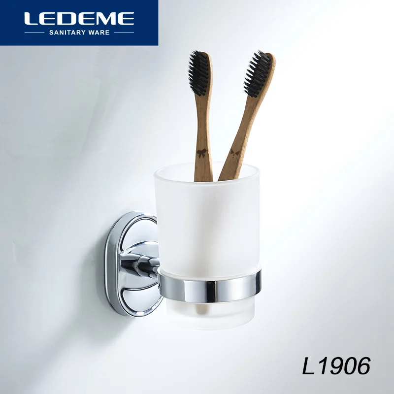 LEDEME Bath Polish Acrylic Glass Cup Holders Cup Tumbler Holder