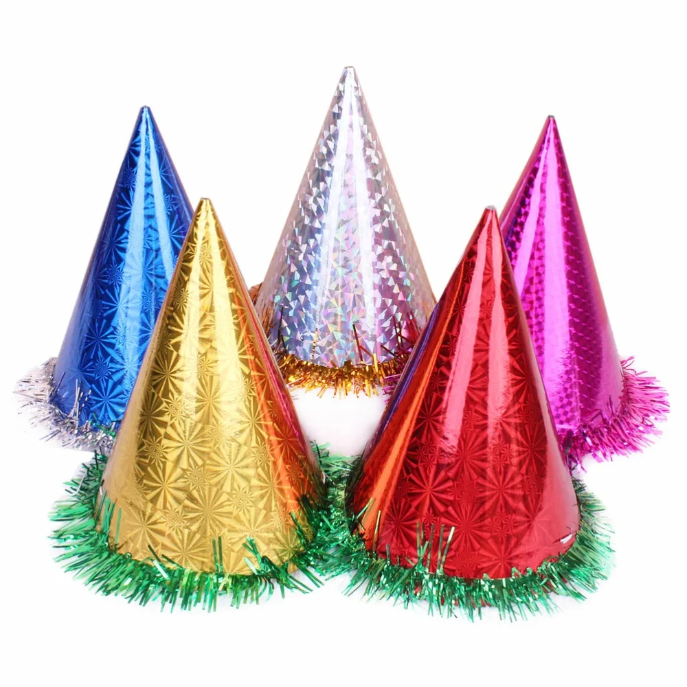 Вечерние шляпы с блестящими кисточками для дня рождения и вечеринки; головные уборы для детей и взрослых; вечерние украшения
