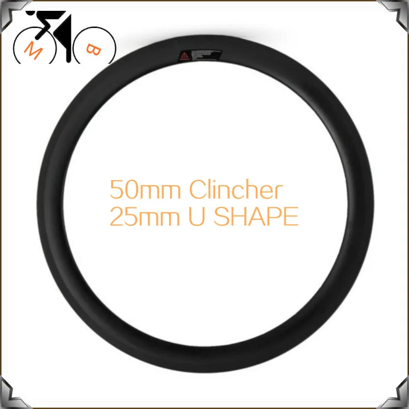 700c 50mm Matte with Basalt Braking Track Road Bicycle Carbon Rims 700c Clincher 20/24H Wheel Parts Bicycle Wheel Rims