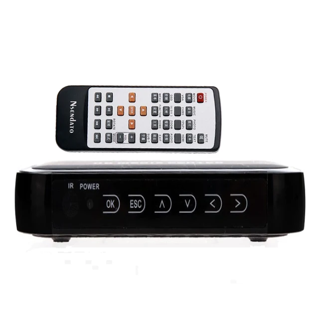 1080P HD Media Video player Center Surpport mkv H.264 with VGA HDMI USB AV MMC/SD Port with Remote Control
