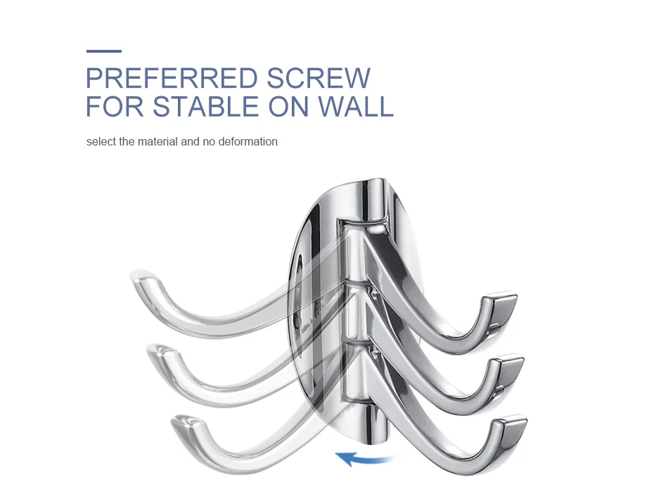 JOMOO  крючки для ванной з крюки крючок для полотенца и одежды хром покрытие поворотный крюк