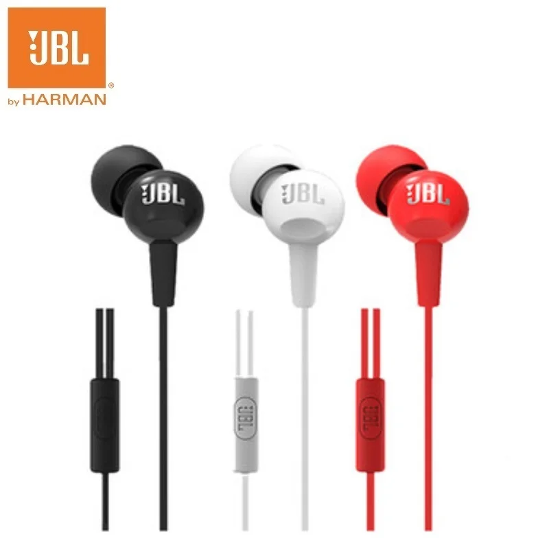 JBL C100SI бас стерео наушники Go для Android IOS мобильные телефоны наушники как рок Циркон audifonos с микрофоном наушники