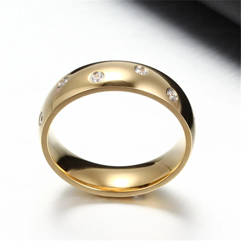 CC Titanium Steel Wedding Rings For Women And Men Couple Lovers Ring Bridegroom Bridal Jewelry Accessories Drop Shipping CC990