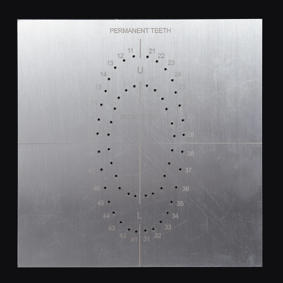 1pcs Stainless Steel Dental Rubber Dam Punch Hole Board