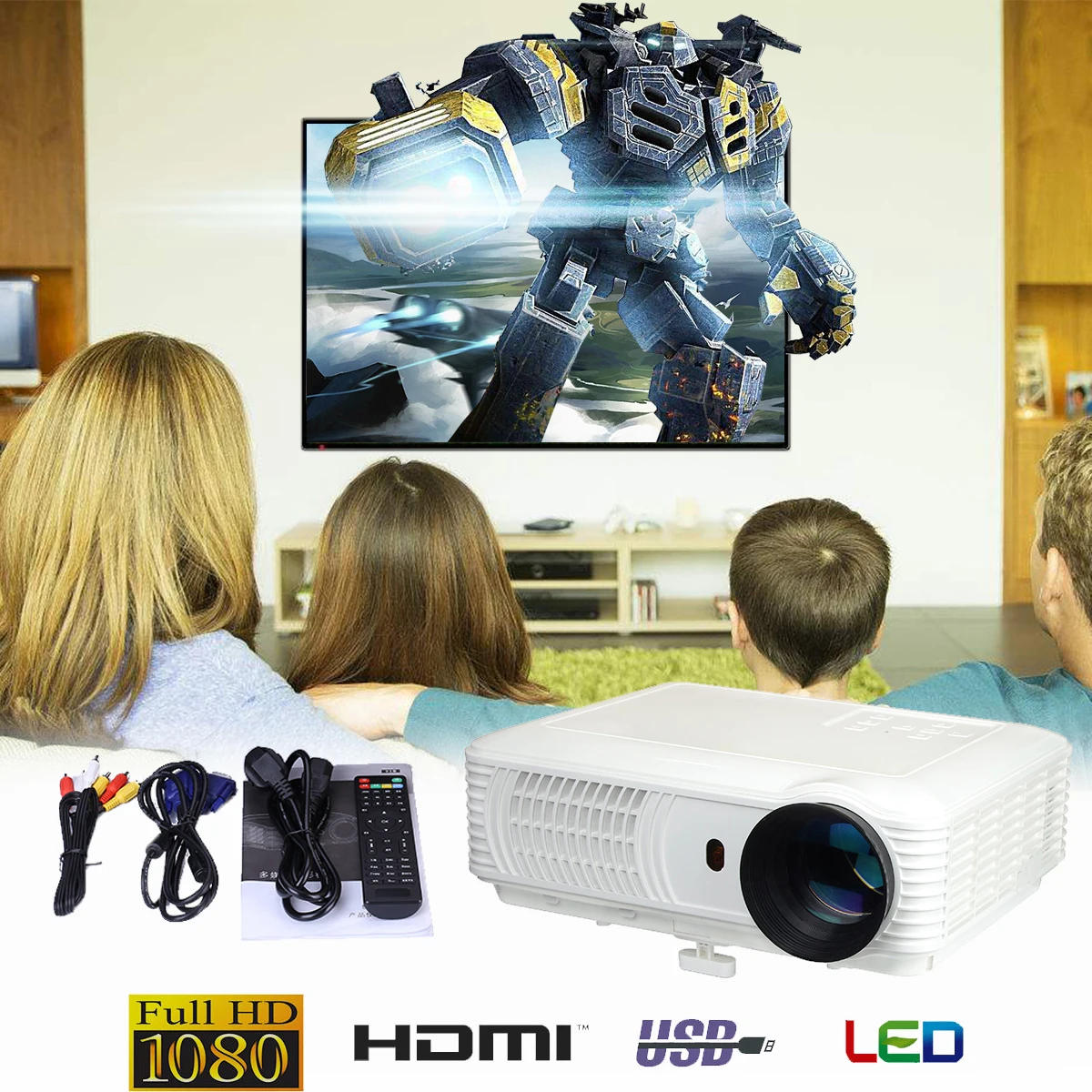 SV-228 1080P LED Mini Portable Projector 1280x800 HDMI USB AV SD 330 Lumens Digital HD Home Theater Projector SV-228 1080P LED Mini Portable Projector 1280x800 HDMI USB AV SD 330 Lumens Digital HD Home Theater Projector