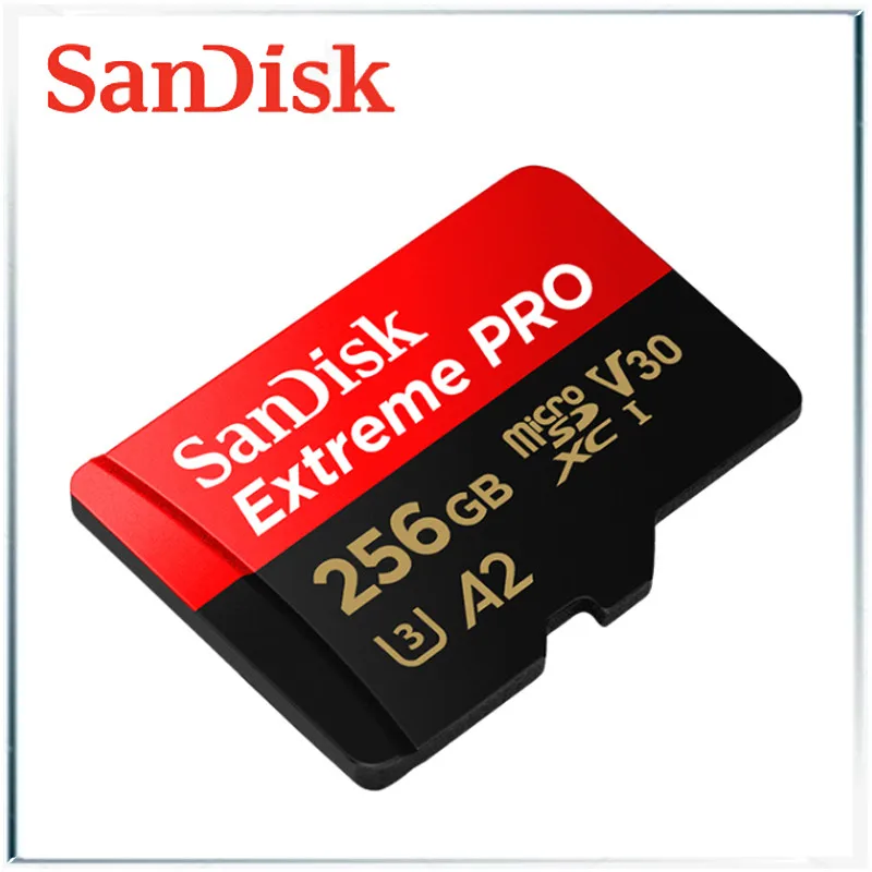 Sandisk Extreme Pro UHS-I карта Micro SD 32 Гб 256 Гб 400 ГБ 512 Гб карта памяти sandisk TF U3 A2 V30 телефон Дрон 3D 4K HD карта - Емкость: 256GB