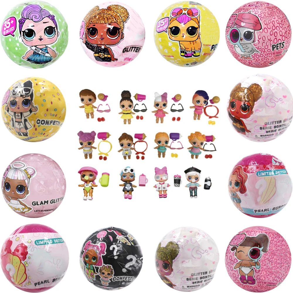 

Doll Dress Change Unpacking Doll Confetti Pop Cute Boneca Bebek Action Figure Toy For Kids Girls Funny Gifts