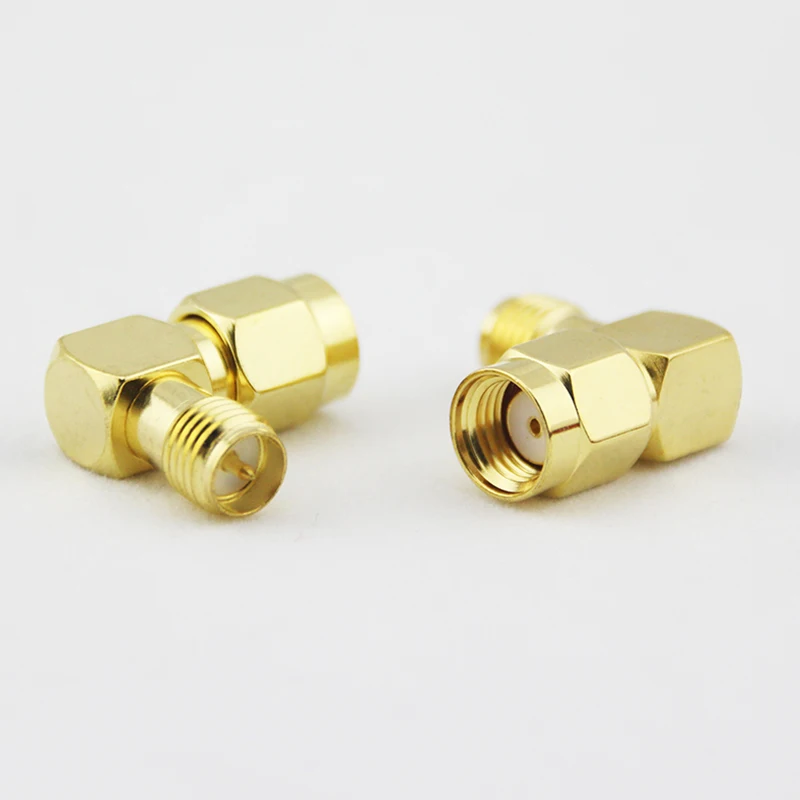 OliYin 10pcs/lot Antenna Connector RPSMA Female to Male Adapter Adaptor RP-SMA F M 90 degree Right Angle | Игрушки и хобби
