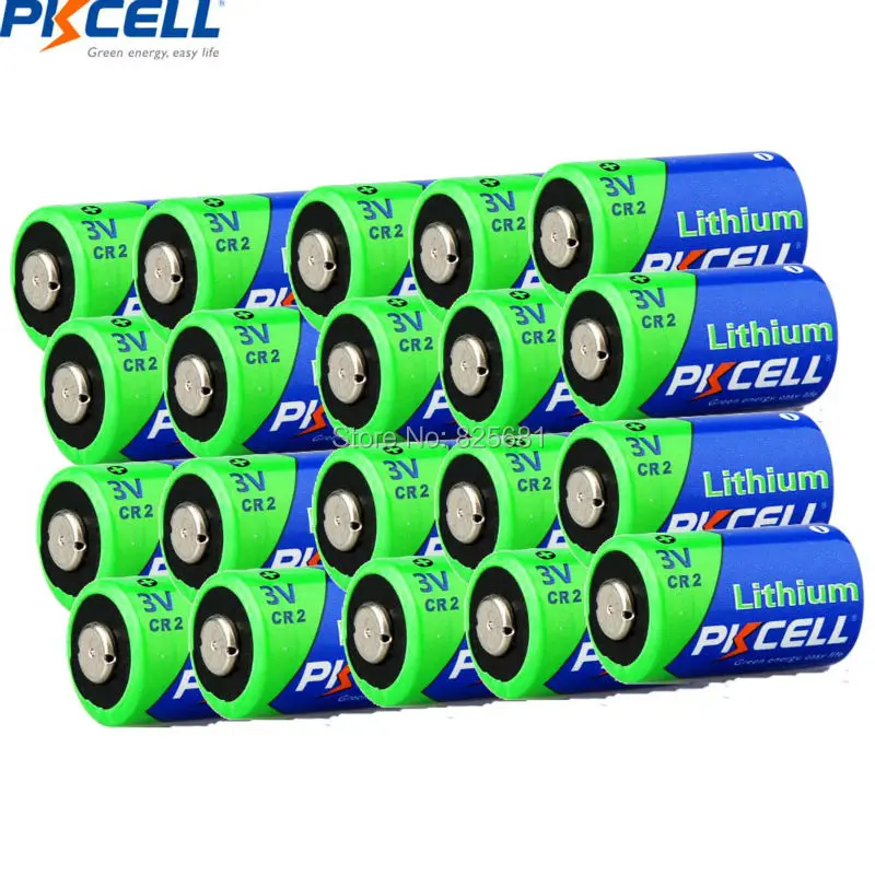 20 шт. литиевая Первичная батарея PKCELL CR2 15270 CR15H270 3 в 850 мАч не перезаряжаемые