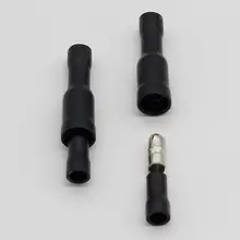 Hot 50 X Black Male Female Bullet Connector Crimp Terminals Wiring