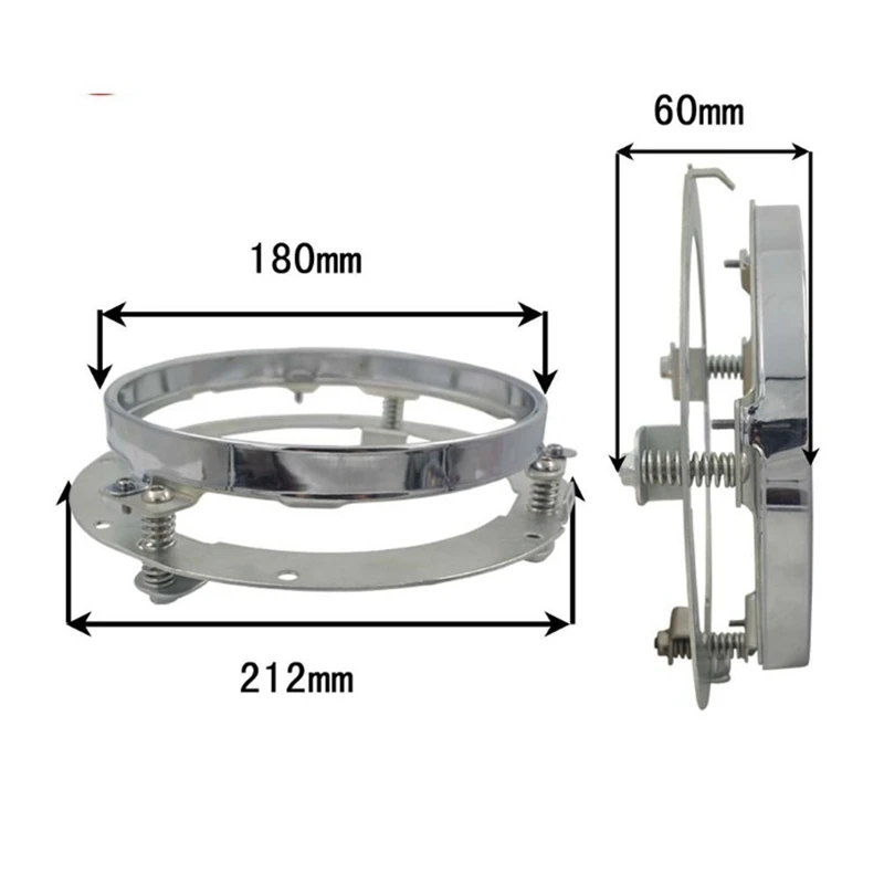 7inch Round Mounting Bracket Ring For Harley Motorcycles 7