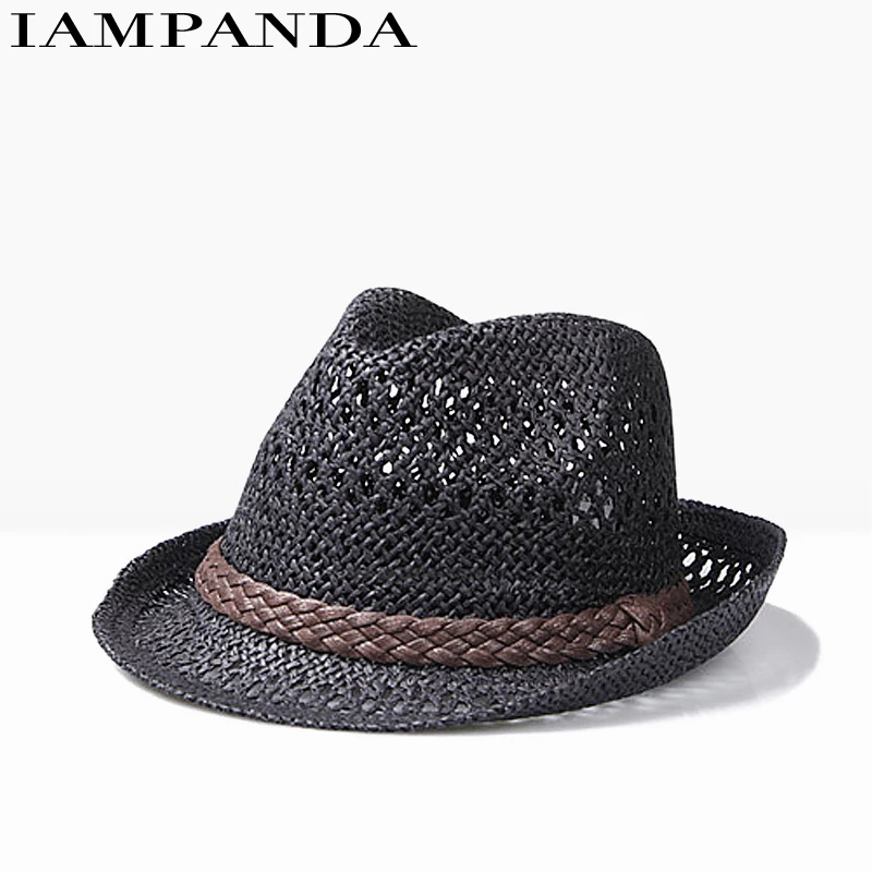 Cappelli Real Chapeau Homme Iampanda Brand 2017 Hollow Fedoras Summer