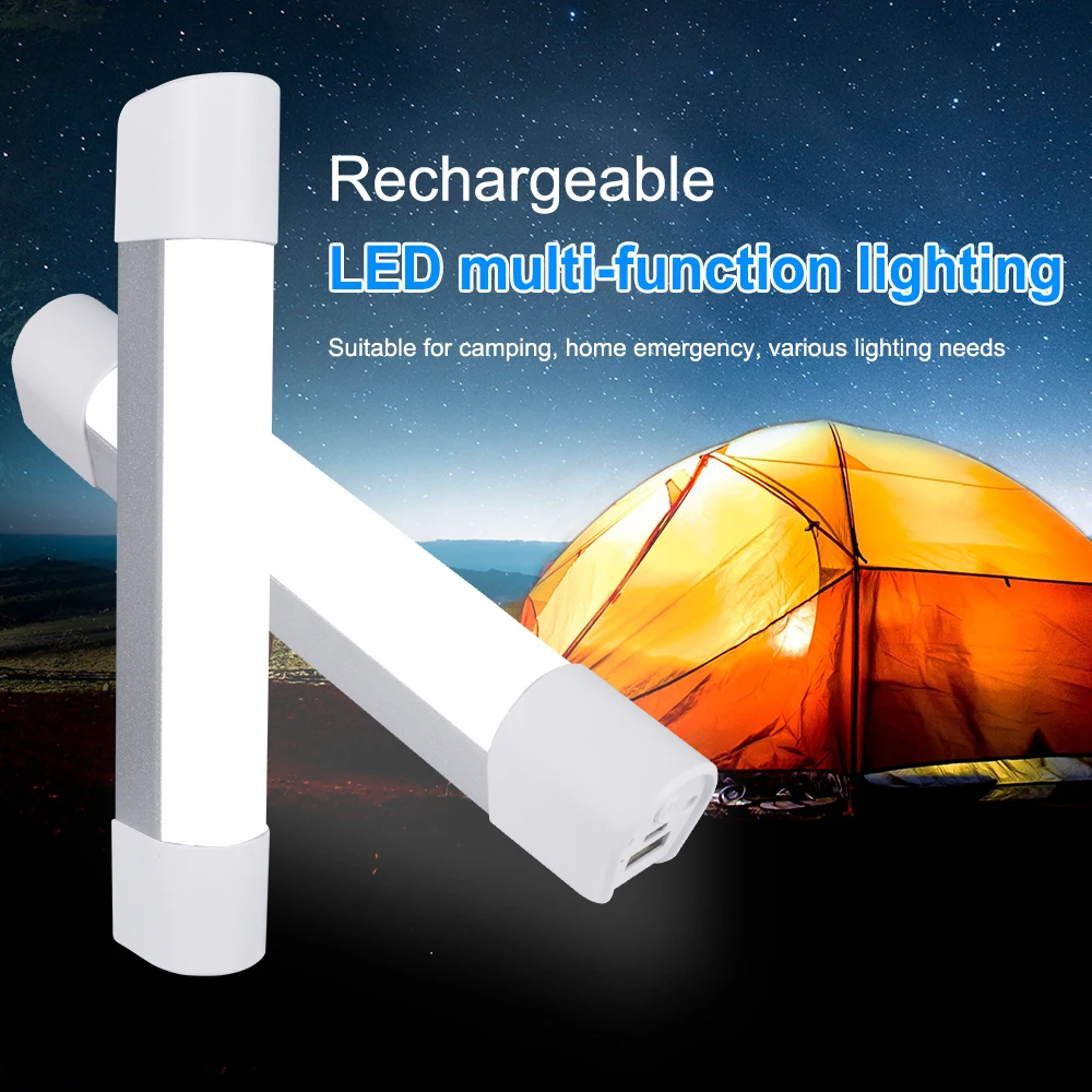 LED Night Light Flashlight Rechargerble Battery charger Power Bank Portable LED Lights Camping Bicycle Lamp With Built-in Magnet