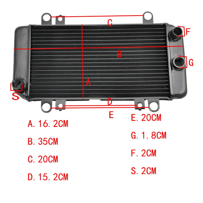 

LOPOR For Kawasaki Ninja 250R EX250 2008 2009 2010 2011 2012 Motorcycle Parts Aluminium Radiator Replacement Engine cooling