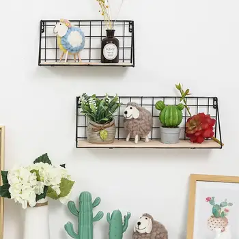 

Nordic Style Scandinavian 1PC Metal Wall Shelf Wall Decor Shelf Kids Room Decoration Organizer Storage Holders