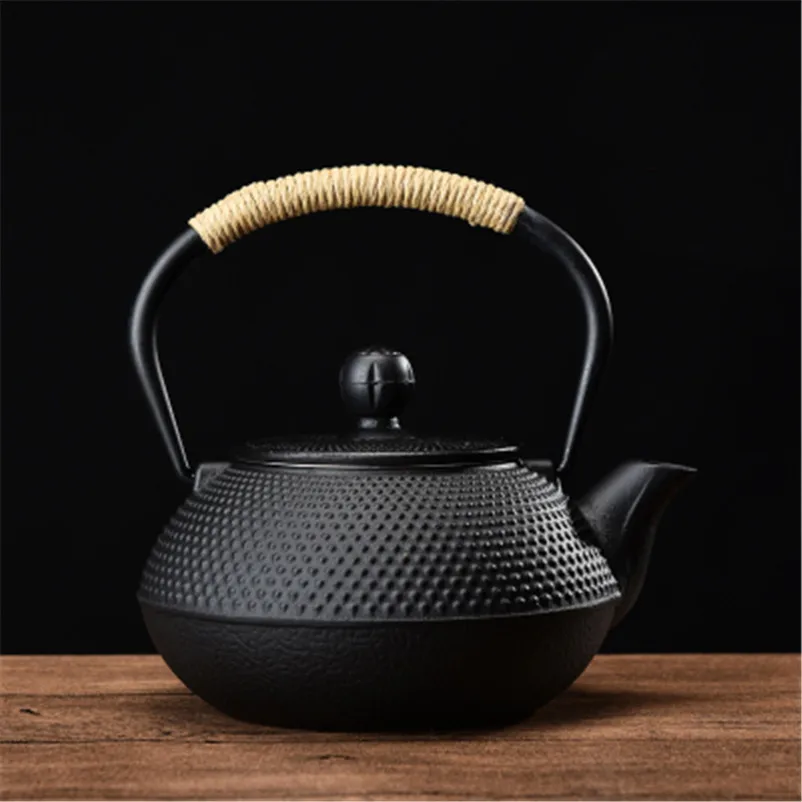 XMT-HOME литой чайник теплее японский старый горшок чугунные горшки Чайник Чайная плита триветы - Цвет: Granule 900ml