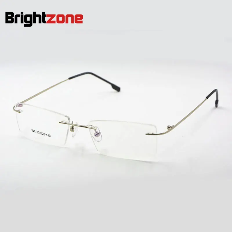 

Titanium Memory Flexible Rimless Frame Eyeglasses Optical Prescription Glasses Spectacle for Women and Men Frame Shape Customed