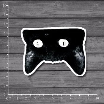

Black Cat Waterproof PVC Laptop Notebook Skin Sticker Car Styling Home decor jdm Decal For kid Toy Suitcase Stickers[single]