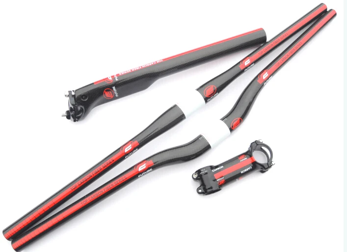 

Specials! FUTURE 15-1 carbon fibre mountain handlebar set Stem Carbon seatpost handlebar top cap seat free shipping