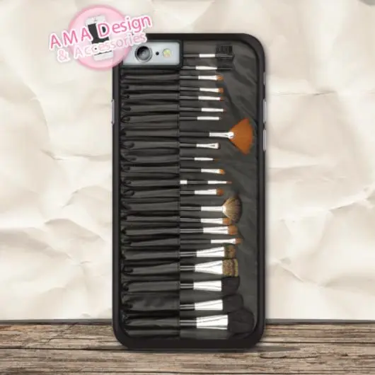 

Cosmetic Brushs Makeup Bag Cover Case For iPhone X Xs Max Xr 8 7 6 6s Plus 5 5s SE 5c 4 4s For iPod Touch Global Wholesale