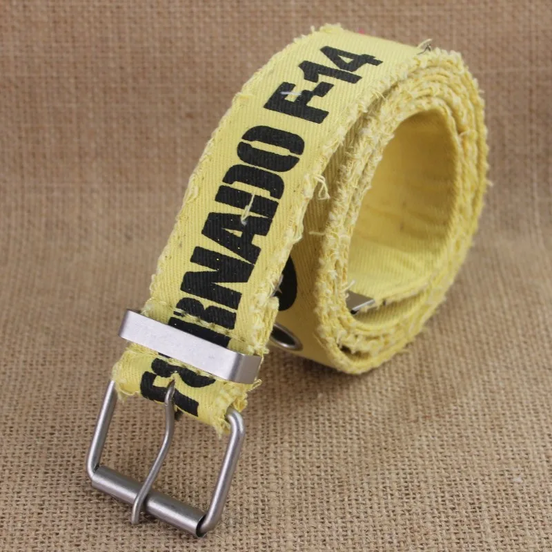 3.7cm printting Canvas Belt00001