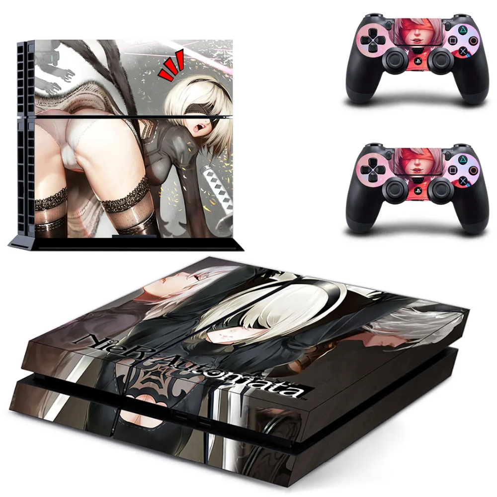 Наклейка для игровой консоли NieR:Automata PS4 наклейка Sony PlayStation 4 и контроллера