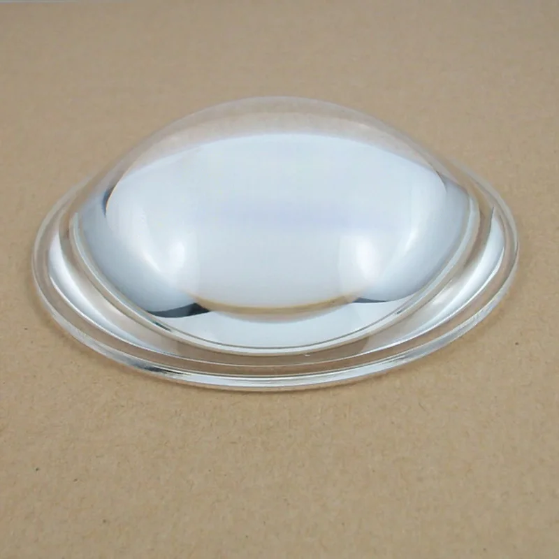 ФОТО 1PC 88mm Optical Glass Aspheric LED Focal length Plano Convex Glass Lens Focus 75mm For Car Light